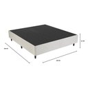 Ver imagem 3 de Base Box Sommier Casal 138x188cm Columbus Inducol Cr35245c Bege
