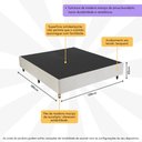 Ver imagem 2 de Base Box Sommier Casal 138x188cm Columbus Inducol Cr35245c Bege