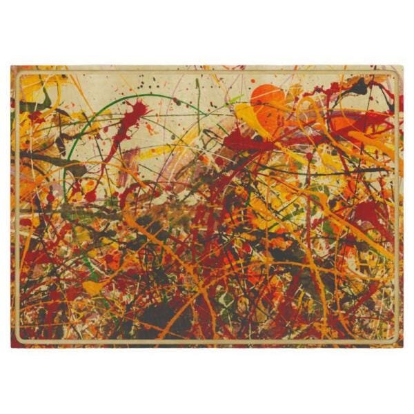Quadro Trenddecor Abstrato10 Borda Vazada 75X50Cm - 1