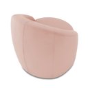 Ver mais imagens de Poltrona Decorativa Orgânica Giratória Kit 2 Lua Veludo Rosê D03 - D’Rossi