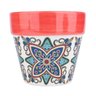 Cachepot Cerâmica Floral Vintage Cone Urban - 1