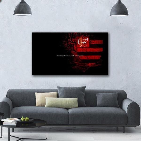 Quadro Decorativo Time Flamengo Para Sala Ou Quarto - 1