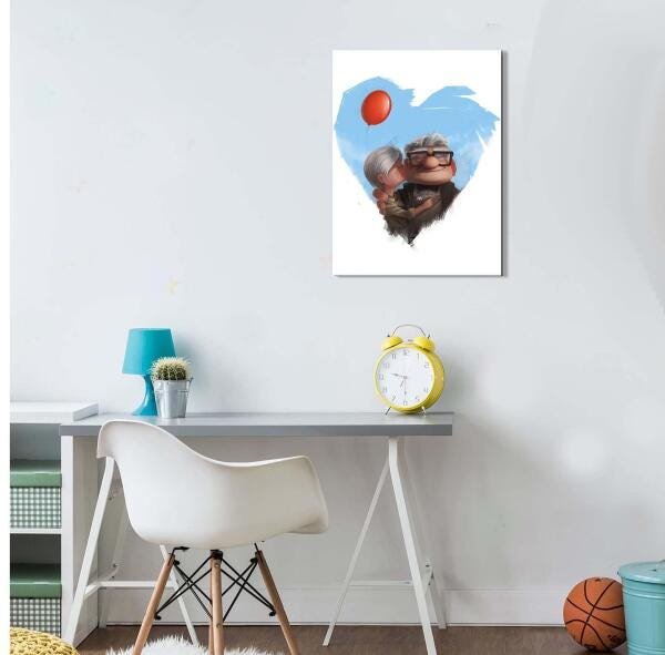 Quadro Decorativo Carl E Ellie Do Filme Up Altas Aventuras - 3