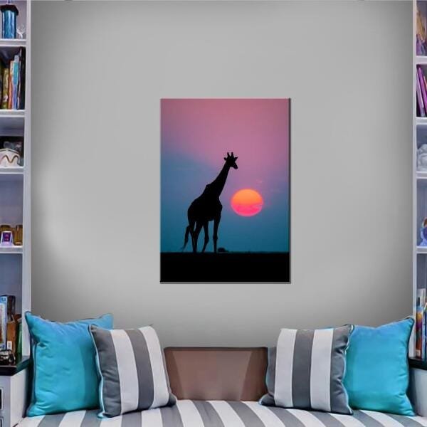 Quadro Decorativo Girafa Africa 1 Peça - 3