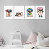 Quadros Dog Pets Pug Divertido - 2