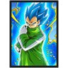 Quadro Dragon Ball Vegeta Anime Desenho Com Moldura G012 - 1