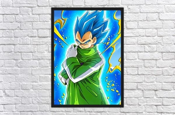 Vegeta Super Saiyajin Blue, Desenho