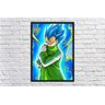 Quadro Dragon Ball Vegeta Anime Desenho Com Moldura G012 - 2