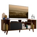 Ver imagem 3 de Rack para Tv até 65 Polegadas Madesa Cancun com Pés - Rustic/rustic/preto