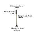 Ver imagem 2 de Fresa de Topo 1 Corte Downcut
