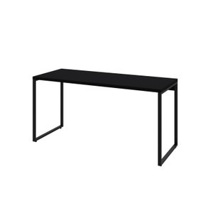 Mesa para Computador Diretor Estilo Industrial 1,50m Kuadra Preto Ônix