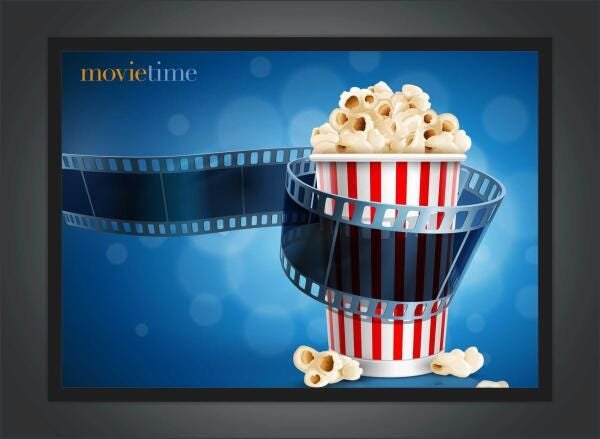 Quadro Decorativo Pipoca Séries Cinema Filmes Colorido - 2