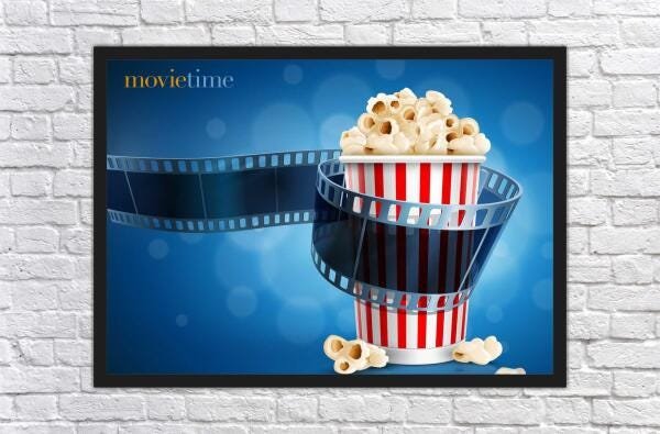 Quadro Decorativo Pipoca Séries Cinema Filmes Colorido - 3