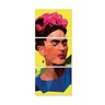 Quadro Frida Kahlo Colorido Geometrico Decorativo 50X125 - 1