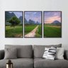 Quadro Paisagem Agricultura Natureza Conjunto 3 Peças - 2