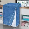 Capa Maquina de Lavar Flanelada Jeans Gg - 3