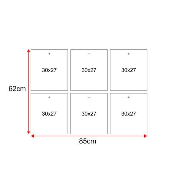 Quadro Mosaico Leão 6 Peças - Impressão Uv - 3