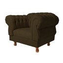Ver imagem 2 de Poltrona Elisabeth Chesterfield Capitone Suede Marrom / Decoração, Sala, Tv, Estar, Recepção , barbe