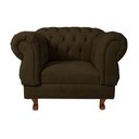 Ver imagem 1 de Poltrona Elisabeth Chesterfield Capitone Suede Marrom / Decoração, Sala, Tv, Estar, Recepção , barbe