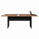 Ver imagem 2 de Mesa de Reunião para Escritório com Caixa de Tomada Yaris Yar2091 Office 200x90cm Marrom/preto