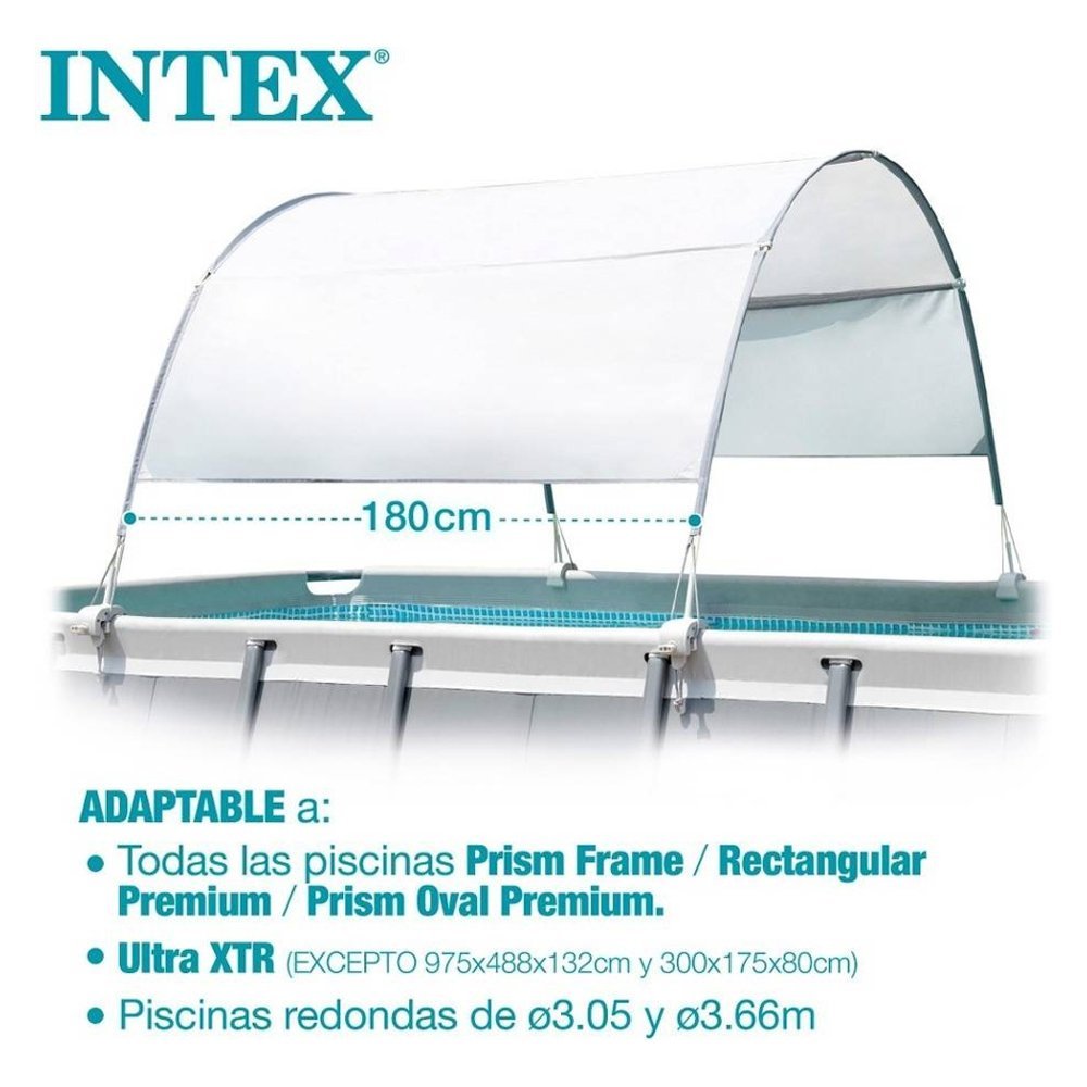 Cobertura para Piscina de Armação Teto Solar Proteção contra o Sol Intex - 5