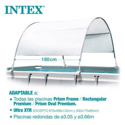 Cobertura para Piscina de Armação Teto Solar Proteção contra o Sol Intex - 5