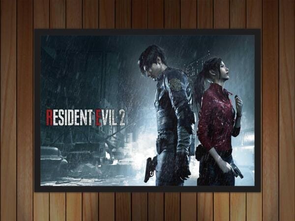 Quadro Decorativo Resident Evil Games Jogos Moldura G02 - 2