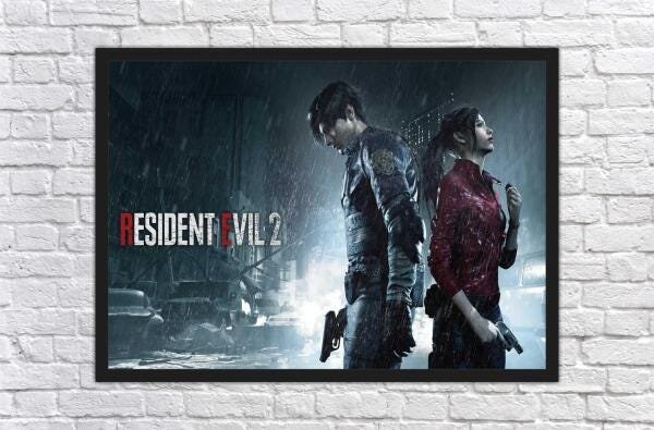 Quadro Decorativo Resident Evil Games Jogos Moldura G02 - 4