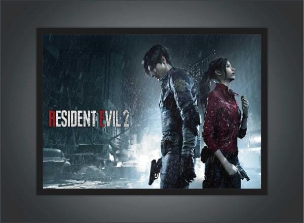 Quadro Decorativo Resident Evil Games Jogos Moldura G02 - 3