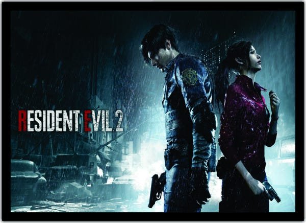 Quadro Decorativo Resident Evil Games Jogos Moldura G02 - 1
