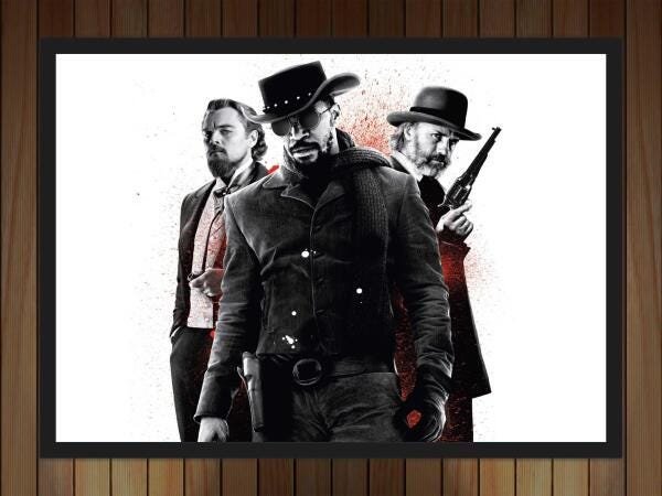 Quadro Quentin Tarantino Django Livre Filmes Cinema - 3