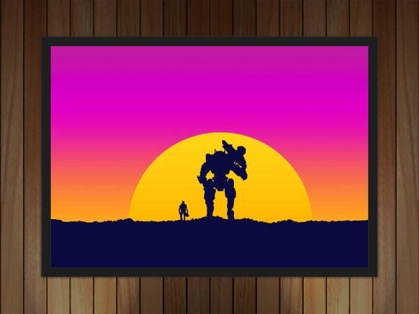 Quadro Decorativo Titanfall Games Jogos Moldura T01 - 3