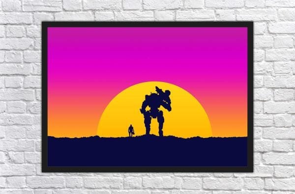 Quadro Decorativo Titanfall Games Jogos Moldura T01 - 4