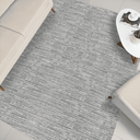 Ver imagem 4 de Tapete Sala Quarto Artesanal 3,00 X 2,00m Antiderrapante Cru Cinza Mesclado Moderno Rústico Grande