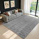 Ver imagem 1 de Tapete Sala Quarto Artesanal 3,00 X 2,00m Antiderrapante Cru Cinza Mesclado Moderno Rústico Grande