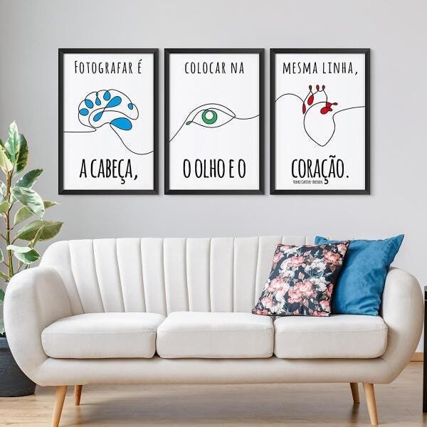 Quadro Para Estúdio Fotográfico Frase De Fotografo Moldura - 1