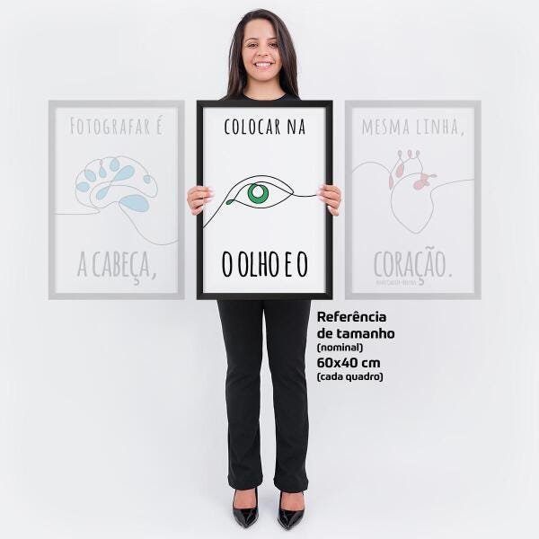Quadro Para Estúdio Fotográfico Frase De Fotografo Moldura - 4