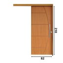 Ver imagem 3 de Porta de Correr Belissima 6 Trilho Embutir Pux. Tubolar Cromado 82 X 2.10 Lado Direito – Hale