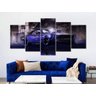 Quadro Decorativo 129X63 Sala Quarto Arte Carro Ford Azul - 3