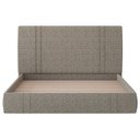 Ver imagem 6 de Cama Casal Flutuante com Cabeceira 140cm Lyra S05 Linho Marrom - Mpozenato