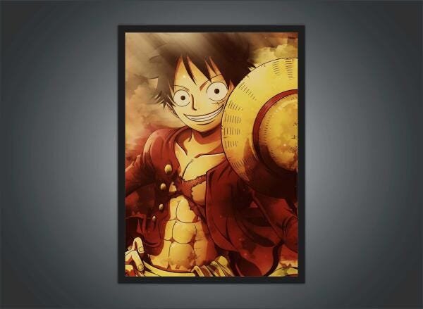 Quadro Anime One Piece Desenho Com Moldura G01 - 3