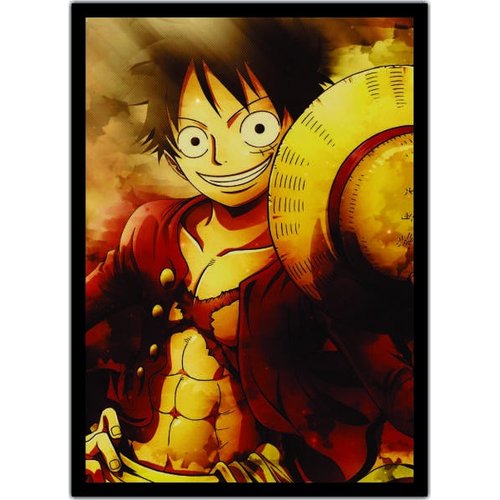 Quadro Anime One Piece Desenho Com Moldura G01