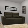 Sofá 2 Lugares Onix 1,80M para Sala Confortavel Sued Herrero:Marrom Escuro - 1