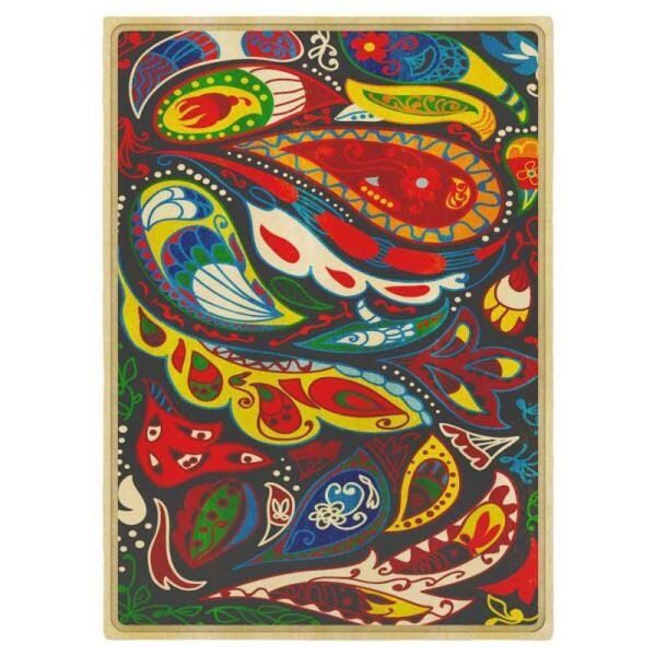 Quadro Trenddecor Pintura16 Borda Em Rebaixo 75X50Cm - 1