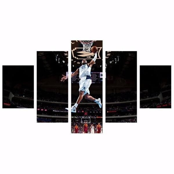 Quadro Nba Basquete Americano Jogador Decorativo 114X65 - 1