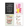 Quadro Decorativo Love Amor Kit 4 Unidades 22X30 - 1