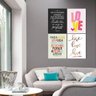 Quadro Decorativo Love Amor Kit 4 Unidades 22X30 - 2