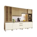 Ver imagem 1 de Cozinha Nova Dubai Mdf 16 Portas 3 Gavetas Casamia