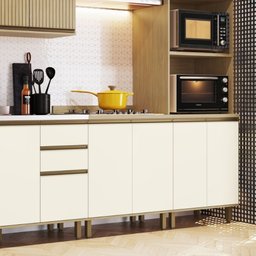 Cozinha Nova Dubai  Mdf 16 Portas 3 Gavetas  Casamia - 6