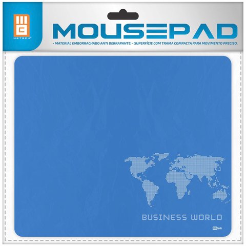 Mouse Pad Ergonômico Mb-tech Emborrachado Antiderrapante Movimento Preciso:azul